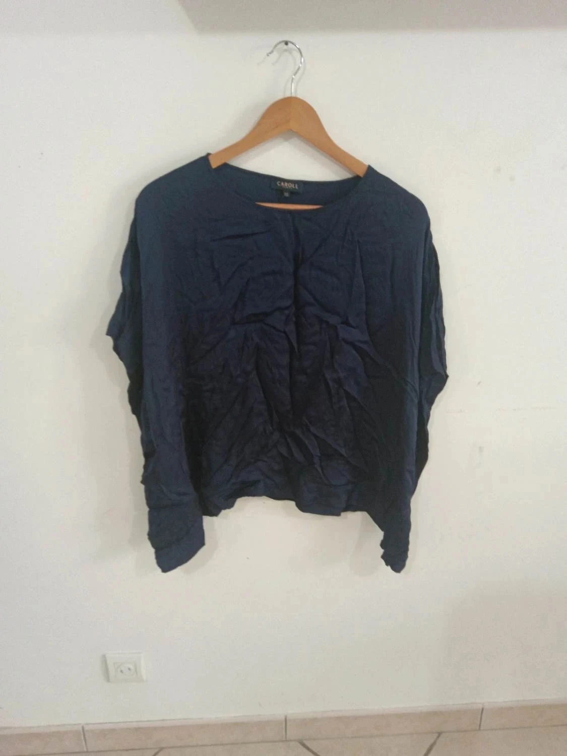 C131 blouse marine Caroll XS